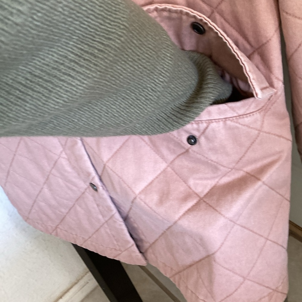 Joie quilted chore coat light pink M - Picture 4 of 7